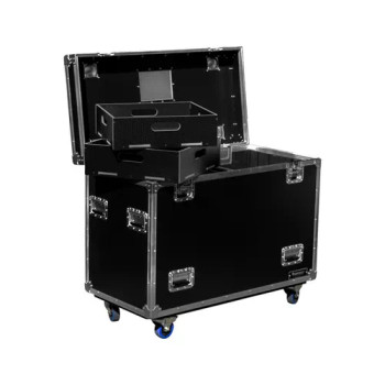 Odyssey Professional 45" x 22" x 30" Black Hex Board Utility Tour Trunk Case with Caster Wheels (OPT452230WPT2)