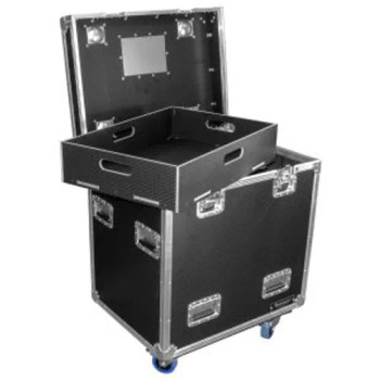 Odyssey Professional 30" x 22" x 36" Black Hex Board Utility Tour Trunk Case with Caster Wheels (OPT302236WPT1)
