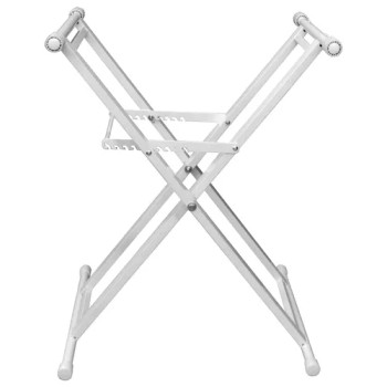 White Heavy-Duty X-Stand for DJ Coffins and Controller Cases (LTBXSWHT)