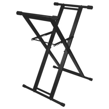 Black Heavy-Duty X-Stand for DJ Coffins and Controller Cases (LTBXS)