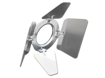 Polish Aluminum Barn Door Plate for PAR 16 Odyssey Light Fixtures (LSPAR16BDP)