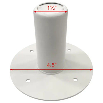Odyssey Tripod Stand Mounting Adapter for Speakers and Lighting Equipment, White Finish (LATSA2WHT)