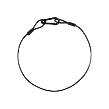 Odyssey 30" 4 mm Thick Safety Cable for Lighting and Rigging Safety Support, Black Finish (LASC304B)