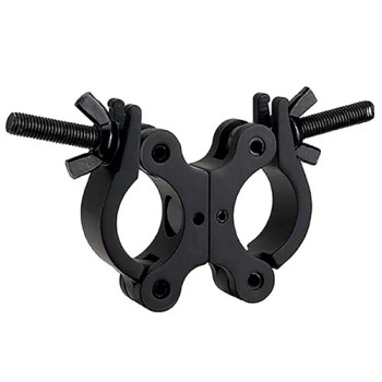Odyssey Pro Swivel Dual Coupler, Fits 2" Tube, 660 lb Load Capacity, Black Finish (LACSDP30B)