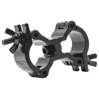 1" Swivel Dual Coupler, Fits 0.75-1" OD Tube, 132 lb Load, Polished Natural