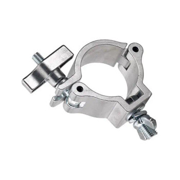 Odyssey Medium-Duty Coupler with Standard Wing Nut, Fits 1.9–2" OD Tube, 165 lb Load Capacity, Polished Natural Finish (LACMS30)