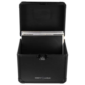 Odyssey KROM Black Record / Utility Case Holds 70 x 12" Vinyl Records & LPs (KLP70BL)