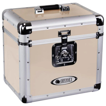Odyssey Vintage Series Beige 12" Vinyl / LP Case Holds 70 Records (KLP1-VINTAGEBEIGE)