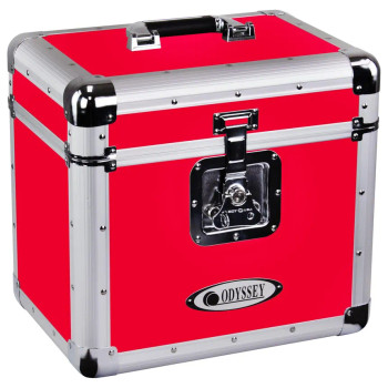Odyssey Vintage Series Hot Rod Red 12" Vinyl / LP Case Holds 70 Records (KLP1-HOTRODRED)