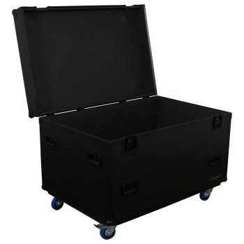 Odyssey 43" x 27.5" x 24" Black Utility Trunk Touring Flight Case (FZUTWBL)