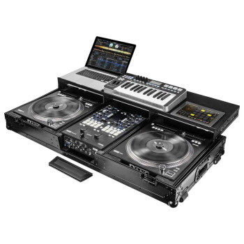 Odyssey FZGSPRA1272WBL Black Rane Seventy / Seventy-Two and Rane Twelve Remixer Glide Style DJ Coffin Case (FZGSPRA1272WBL)