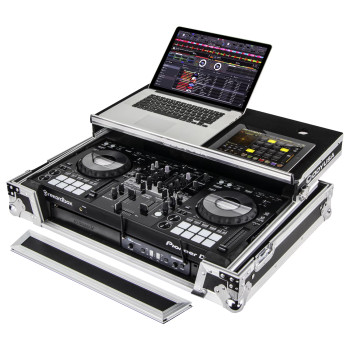 Odyssey FZGSPIDDJ8001 Pioneer DDJ-800 / XDJ-RR Flight Case with Bottom 1U Rack Space and Glide Platform (FZGSPIDDJ8001)