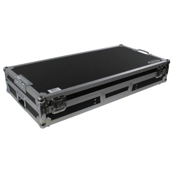 Odyssey FZGSLBM12WR Low Profile 12" Format DJ Mixer and Two Battle Position Turntables Flight Coffin Case with Wheels and Glide Platform (FZGSLBM12WR)
