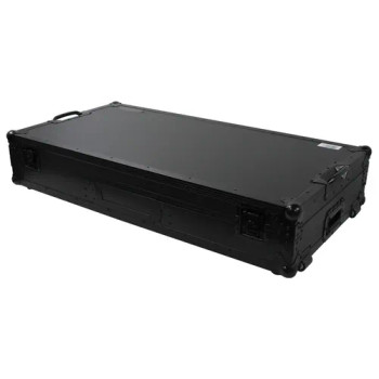 Odyssey FZGSLBM10WRBL Black Low Profile 10" Format DJ Mixer and Two Battle Position Turntables Flight Coffin Case with Wheels and Glide Platform (FZGSLBM10WRBL)