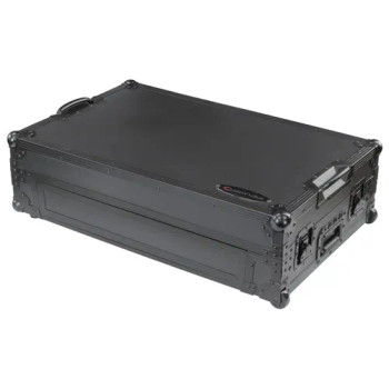 Odyssey FZGSDDJREV5CWBL Black Label DDJ-REV5 1U Flight Case with Glide Style Laptop Platform and Corner Wheels (FZGSDDJREV5CWBL)
