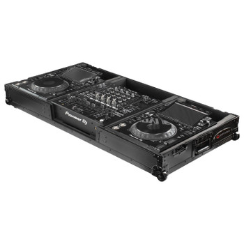 Odyssey Black Label DJ Coffin Flight Case with Wheels for DJM-A9 and CDJ-3000 or Similar Size Gear (FZDJMA9CDJWBL)
