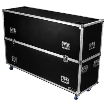 Odyssey Dual 75″ Flat Screen Monitor Case with Casters (FZ2FSM75W)