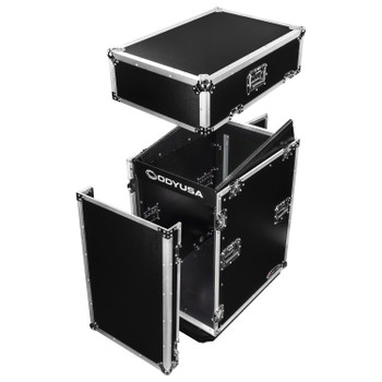 Odyssey 14U Top Slanted / 16U Vertical Pro Combo Rack with Casters (FZ1416W)