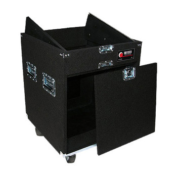 11U Top / 10U Bottom Carpeted Combo Rack with Wheels (CXP1110W)