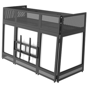 Odyssey 70″ Wide TV-Mountable DJ Battle Booth with Removable Top (DJBOOTHM78)
