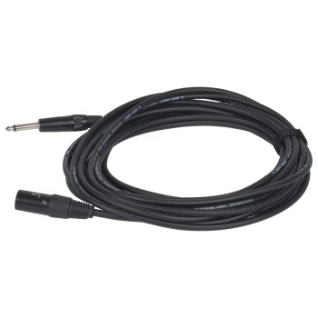 XLR Male to Mono 1/4″ Male – Pro Unbalanced Microphone Cable (25 ft)