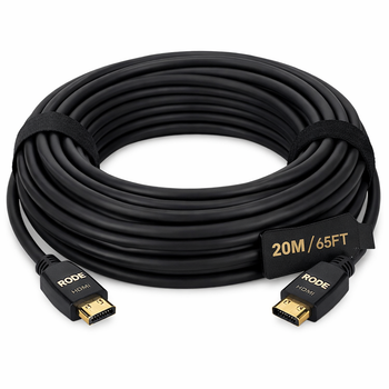 RODE HDMI-20 Premium Fiber-Optic HDMI Cable (65.6')