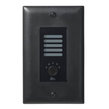 BSS AC-5S-BLK-US Analog Controller, Features 5-Source Selection Control for BSS Audio Systems, Black Finish, US Version, (BSSAC5S-BLK-V)