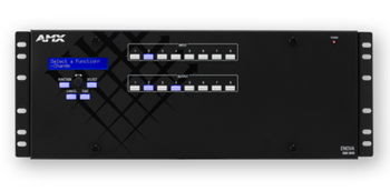 AMX DGX800-ENC Enova DGX 800 Digital Media Enclosure with Integrated NX Series Controller, 4RU Chassis, 4K UHD Content Support, and Compatibility with Enova DGX Boards for Up to 8x8 Matrix Configurations, (FG1061-08-FX)