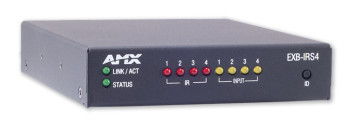 AMX EXB-IRS4 ICSLan IR/S Interface with 4 IR/Serial Ports, 4 Input Channels, Ethernet Connectivity, and Power over Ethernet (PoE) Support for NetLinx Control Systems, (FG2100-23)