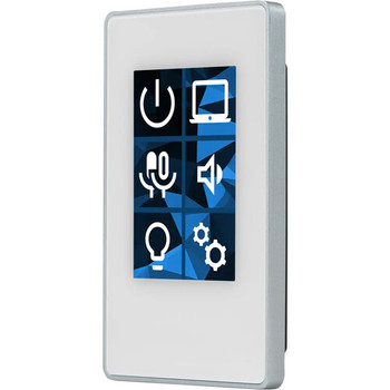 BSS OMNI-KP-6B-WH Dynamic Keypad, Features 6 Programmable Buttons Combining Simple Keypad Operation with Advanced Touch Panel Control and Customization, White Finish, (BSS-UKP6001)