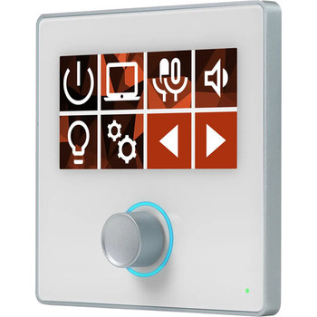 BSS OMNI-KP-8BV-WH Dynamic Keypad, Features 8 Programmable Buttons and Rotary Control, Combining Simple Keypad Operation with Advanced Touch Panel Control and Customization, White Finish, (BSS-UKP8011)