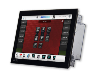 AMX MSD-1001-L2 10.1-Inch Modero S Wall Landscape Mount Touch Panel with Room Availability Bar, 24-Bit Color Display, 1280x800 Resolution, PoE, VoIP, Bluetooth, USB Connectivity, and Streaming Video Support, (FG2265-31)