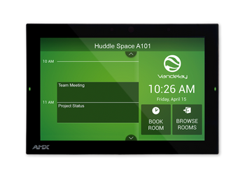AMX ACB-2110 Acendo Book 10.1-Inch Touch Panel Scheduling System, Standalone Room Scheduling Display with Integration Support for Microsoft Exchange, Office 365, Google Calendar, and IBM/Lotus Notes, (FG4221-10)
