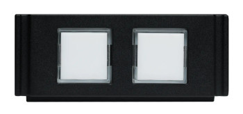 AMX HPX-U100-2BTN HydraPort 2-Button Keypad Module with LEDs, Provides Device Selection Control with Dual Button Switching for HydraPort Connection Ports, (FG554-02)