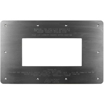AMX HPX-AC-TMPLT-600 HydraPort Installation Router Guide Template, Reusable Cutting Template for HPX-600 6-Module Chassis Installation in Tables and Lecterns, (FG559-92)