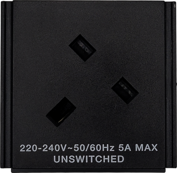 AMX HPX-P250-PC-UK HydraPort UK Power Outlet Module, Provides Integrated AC Power Connectivity for HPX-600, HPX-900, and HPX-1200 Connection Ports, (FG561-11)