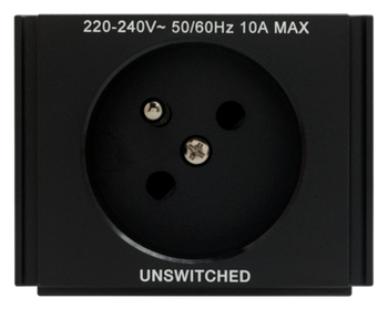 AMX HPX-P200-PC-EU2 HydraPort EU Type E Power Outlet Module, Provides AC Power Connectivity for Eastern European Type E Plugs with Ground Pin, Compatible with HydraPort Connection Ports, (FG561-61)