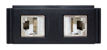 AMX HPX-N102-SRJ45 HydraPort Dual Shielded RJ-45 Module, Provides Two Shielded Ethernet Connections for HPX-600, HPX-900, and HPX-1200 Connection Ports, Not Recommended for HPX-1600, (FG563-04)