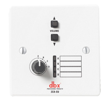 DBX ZC8V ZC-8 Wall-Mounted Up/Down Volume Controller for Professional Audio Volume and Zone Control Applications, (DBXZC8V)