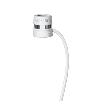 Shure Lavalier Microphone, Supercardioid, White with 4-Pin Mini Connector (TA4F) for Wireless Bodypack Systems (WL184MW/S-TQG)