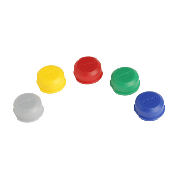Shure WA621 Color ID Caps for BLX2 Handheld Transmitter, Set of Color-Coded Identification Covers for Wireless System Management (WA621)