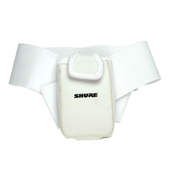 Shure Neoprene Pouch for UR1 Bodypack Transmitter and UR1M Micro-Bodypack Transmitter, White Finish (WA580W)