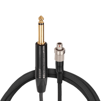 Shure WA308 Guitar Cable, LEMO to 1/4-Inch Connector, Professional Instrument Cable for Wireless Bodypack Transmitters and Audio Systems (WA308)