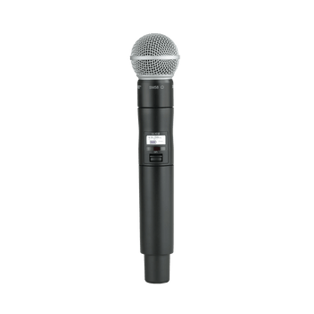 Shure Handheld Wireless Transmitter with SM58® Dynamic Microphone Capsule for ULX-D Digital Wireless Systems, V50 Frequency Band for Professional Vocal Performance and Stable RF Transmission (ULXD2/SM58=-V50)