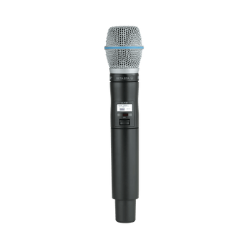 Shure Handheld Wireless Transmitter with BETA 87A® Microphone Capsule for ULX-D Digital Wireless Systems, V50 Frequency Band for Professional Vocal Performance and Stable RF Transmission (ULXD2/B87A=-V50)