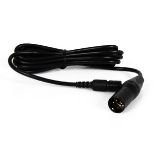 Detachable cable with Neutrik 4 Pin XLR Male connector