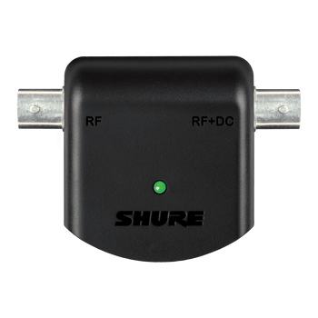 Shure In-line Bias Adapter for RF Antenna Systems, Supplies 12V DC Power over BNC Coaxial Cable and Includes PS23US Power Supply for Wireless Audio Applications (UABiast-US)