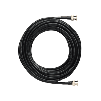 Shure 50 ft UHF Remote Antenna Extension Cable, BNC–BNC, RG8X/U Type for RF Signal Extension and Remote Antenna Placement in Wireless Audio Systems (UA850)