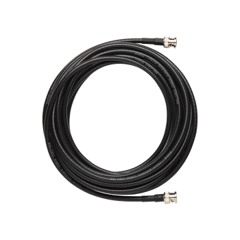 Shure 25 ft UHF Remote Antenna Extension Cable, BNC–BNC, RG8X/U Type for Remote Antenna Placement and RF Signal Extension in Wireless Audio Systems (UA825)