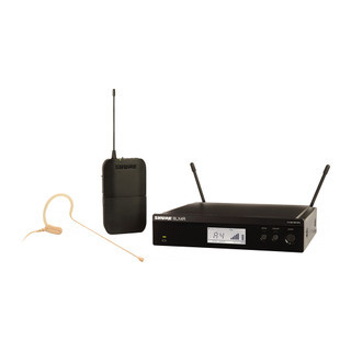 Shure BLX14R/MX53-H10 Rackmount Headset Wireless System with BLX4R Receiver, BLX1 Bodypack Transmitter, and MX153 Headset Microphone, H10 Band (BLX14R/MX53-H10)